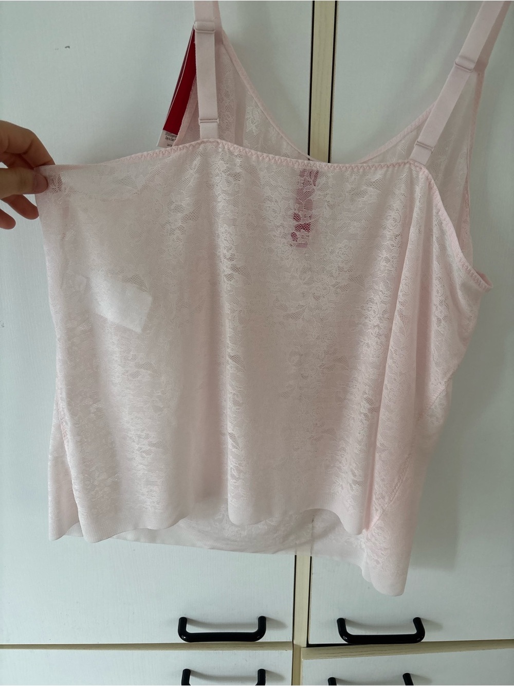 NWT Spanx Supersmooth Day to Date Night Lace Cami 2X Blush Pink Edgy Plus Size - Picture 11 of 13